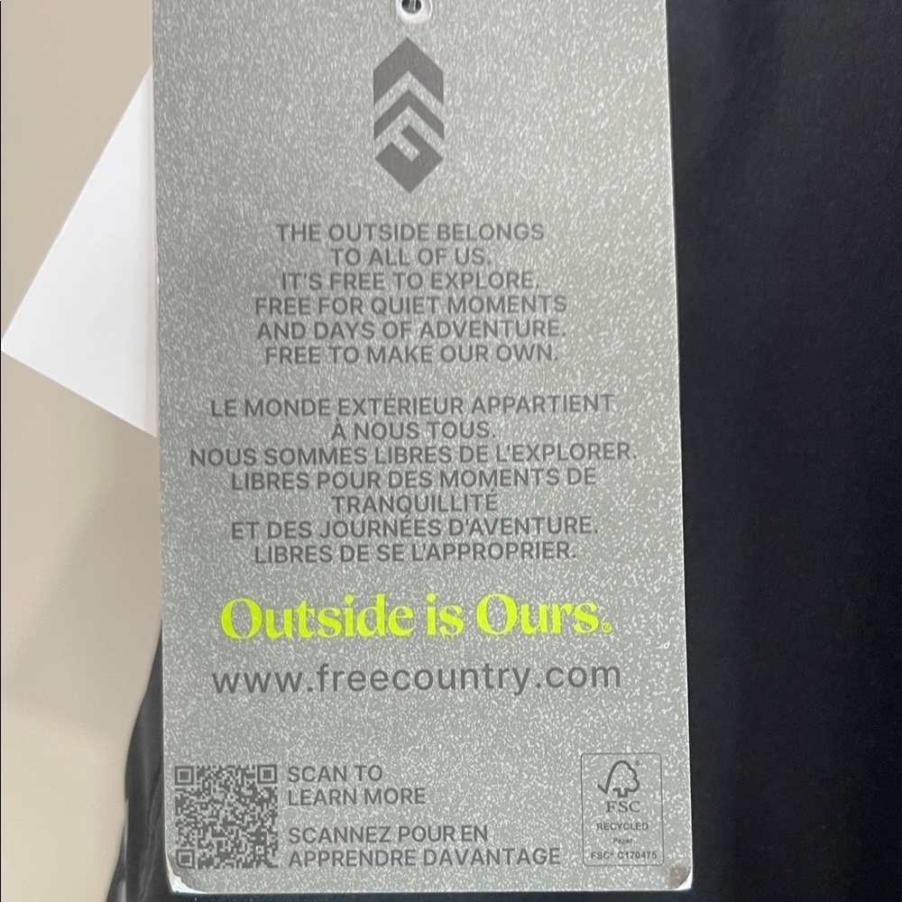 Free Country NWT Get Out There Hiking Jogger Pants Black Cargo Fleece Lined L - Picture 11 of 13